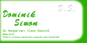 dominik simon business card